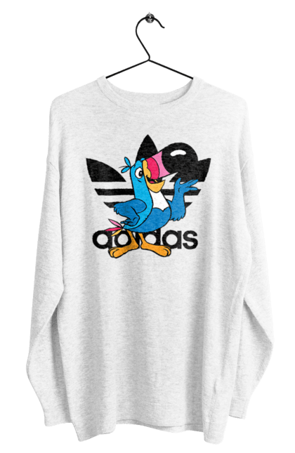 Світшот чоловічий з принтом "Adidas Тукан Сем". Adidas, froot loops, toucan sam, адідас, маскот, тукан сем. 2070702