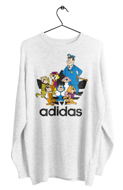 Світшот чоловічий з принтом "Adidas Top Cat". Adidas, top cat, адідас, кіт, коти, мульт, мультсеріал. 2070702