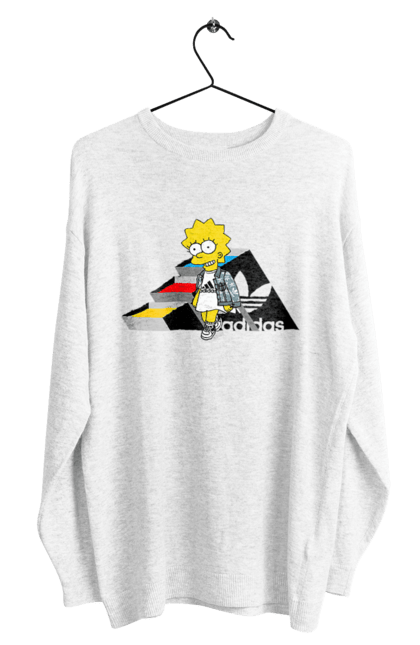 Світшот чоловічий з принтом "Adidas Ліса". Adidas, lisa, simpson, адідас, ліса, ліса сімпсон, мультсеріал, персонаж, серіал, сімпсон. 2070702