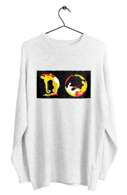 Свитшот мужской с принтом Растяжка По Взрослому. Позы, растяжка. 2070702