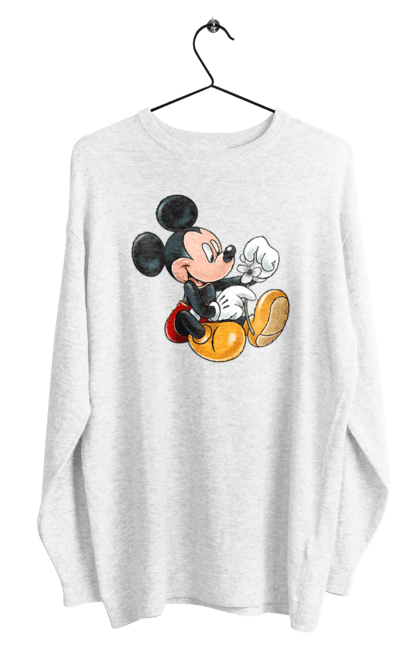 Світшот чоловічий з принтом "Міккі Маус". Mickey mouse, дісней, міккі, міккі маус, мультфільм. 2070702