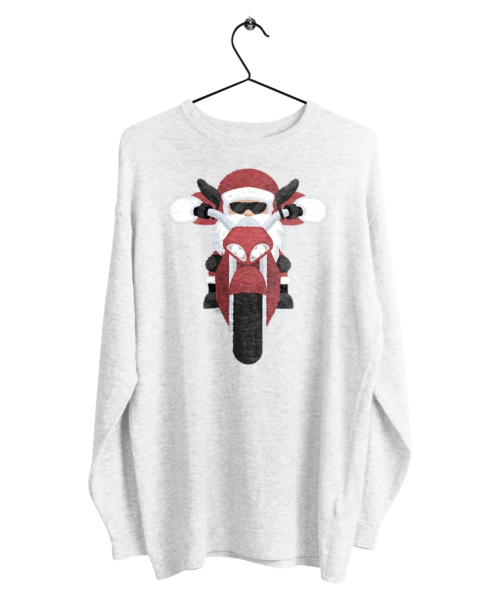 Santa on a motorcycle