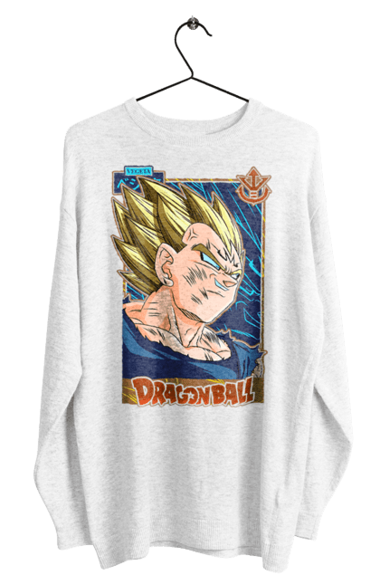 Світшот чоловічий з принтом "Перли дракона Вегета". Anime, dragon ball, goku, majin vegeta, manga, vegeta, аніме, вегета, манга, перли дракона. 2070702