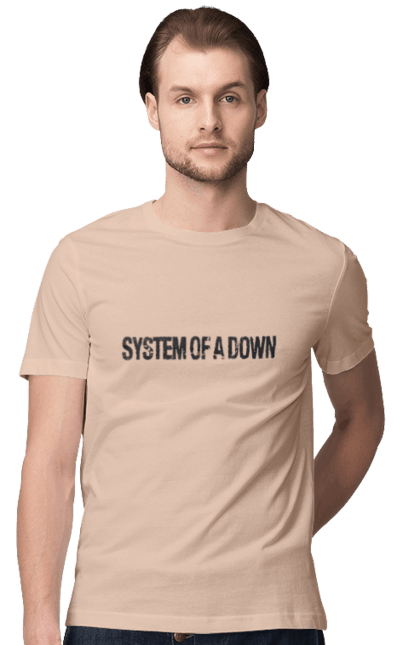 Men's t-shirt with prints System of a Down. Alternative metal, group, hard rock, heavy metal, metal, music, nu metal, progressive metal, rock, soad. 2070702