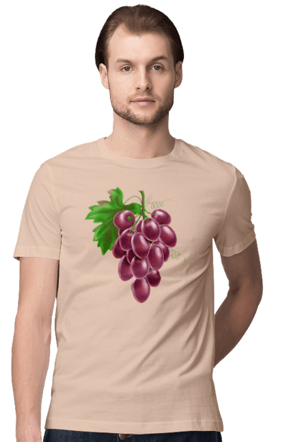 Men`s t-shirt with prints Grapes. Grapes. 2070702