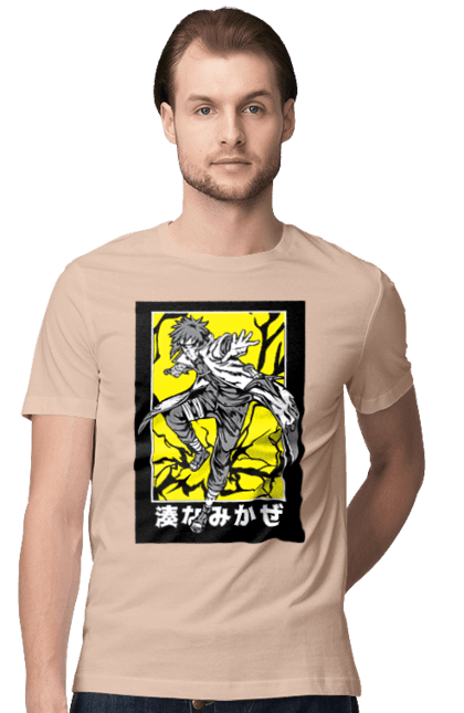 Men's t-shirt with prints Naruto. Anime, character, manga, minato namikaze, naruto, naruto, ninja, tv series. 2070702