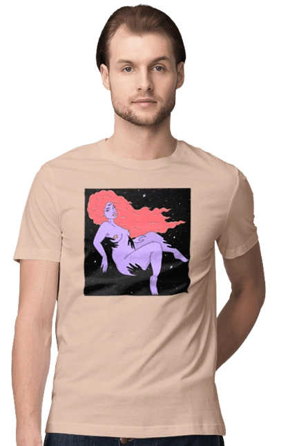 Фиолетовая Девушка В Черной Дыре