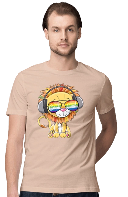 Lion In Glasses And Headphones