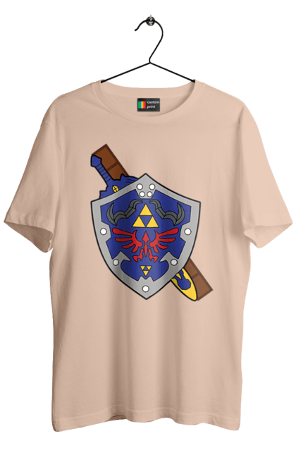 Футболка чоловіча з принтом "The Legend of Zelda". Legend of zelda, nintendo, zelda, аркада, бойовик, відеогра, гра, квест, пригоди, шіґеру міямото. 2070702