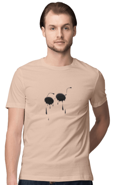 Men`s t-shirt with prints Glasses. Glasses, summer, sunglasses, tears. 2070702