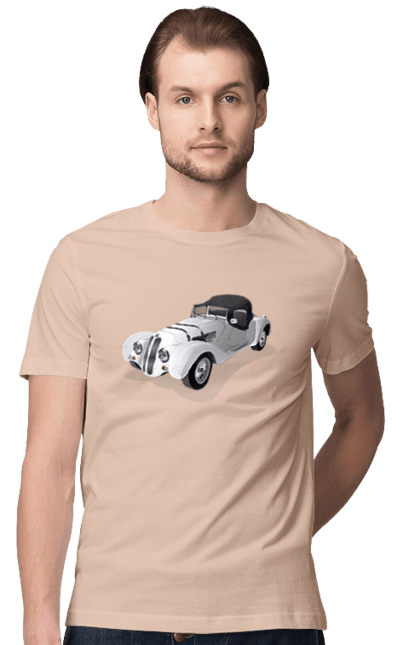 Men`s t-shirt with prints Car. Auto, car, classic, old, old machine. 2070702