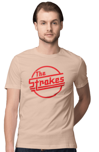 Футболка чоловіча з принтом "The Strokes". Strokes, альтернативний рок, гаражний рок, група, інді, інді рок, музика, постпанк ривайвл, рок. 2070702