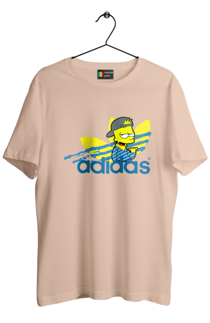 Men's t-shirt with prints Adidas Bart. Adidas, bart, cartoon, simpson. 2070702