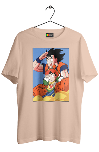 Футболка мужская с принтом Жемчуг дракона Гохан. Anime, dragon ball, goku, manga, аниме, гоку, гохан, жемчуг дракона, манга. 2070702