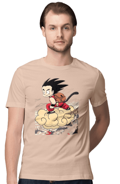 Футболка чоловіча з принтом "Перли дракона Сон Гоку". Dragon ball, manga, son goku, аніме, гоку, манга, перли дракона, сон гоку. 2070702