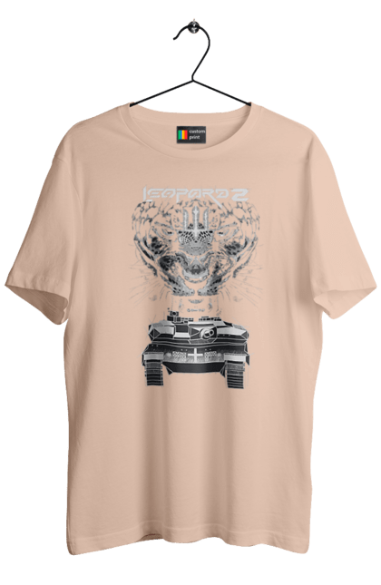 Футболка чоловіча з принтом "Леопард 2". Зсу, леопард, леопард 2, танк, танк леопард 2. 2070702