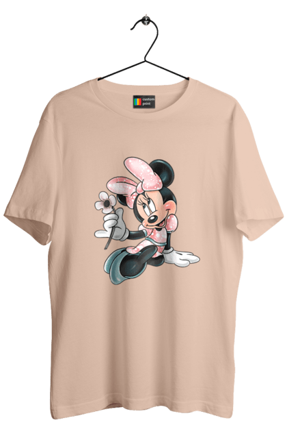 Футболка мужская с принтом Минни Маус. Mickey mouse, minnie mouse, дисней, микки, микки маус, минни маус, мультфильм. 2070702