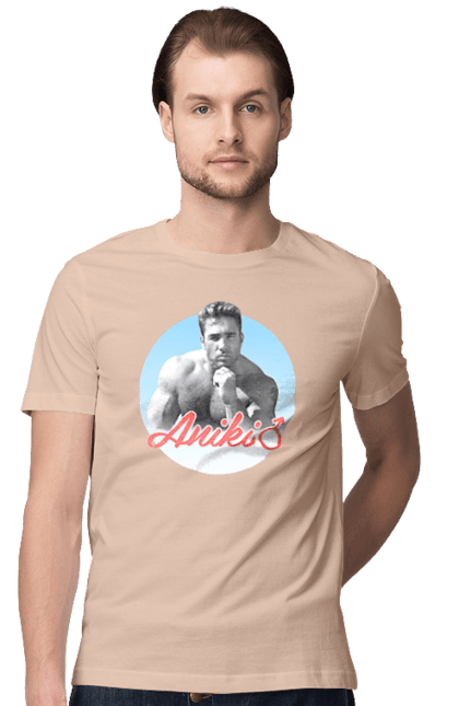 Футболка чоловіча з принтом "Біллі Херрінгтон". Аніки, біллі, біллі херрінгтон, гачі, гачімучі, гумор, прикольна, херрінгтон. 2070702