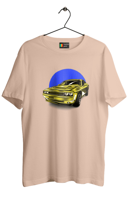 Men`s t-shirt with prints Ukrainian sports car. Auto, machine, muscle car, powerful car, speed, sports car, ukrainian sports car. 2070702