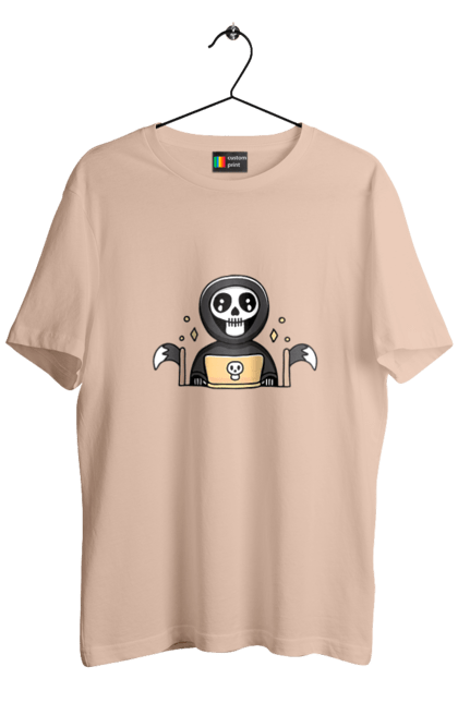 Футболка чоловіча з принтом "Темний розробник програміст". Brain, geek, linux, php, ай ти, ай ті, баг, геймер, гік, гра в кальмара, де баг, код, лаптоп, лінукс, пранк, програміст, розробник, смерть, сміх, смішне, ютер. 2070702