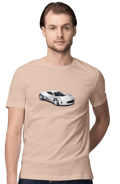 Men`s t-shirt with prints Auto.1. Auto, graphics, photo, sports car. 2070702