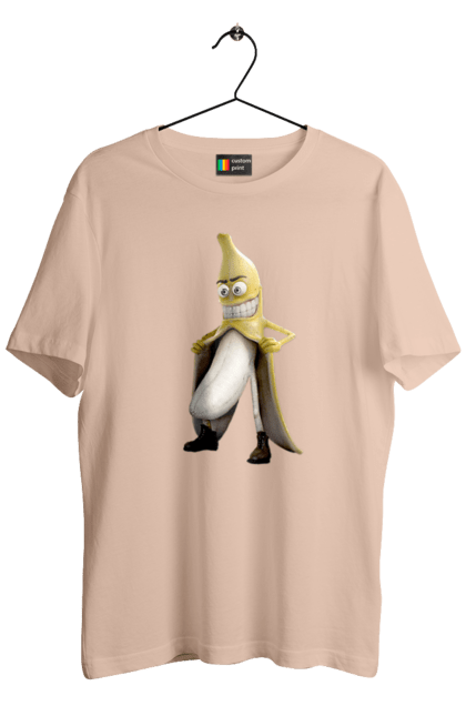 Футболка чоловіча з принтом "Банан". Банан, секс, смех, шутка, эксгибиционист. 2070702