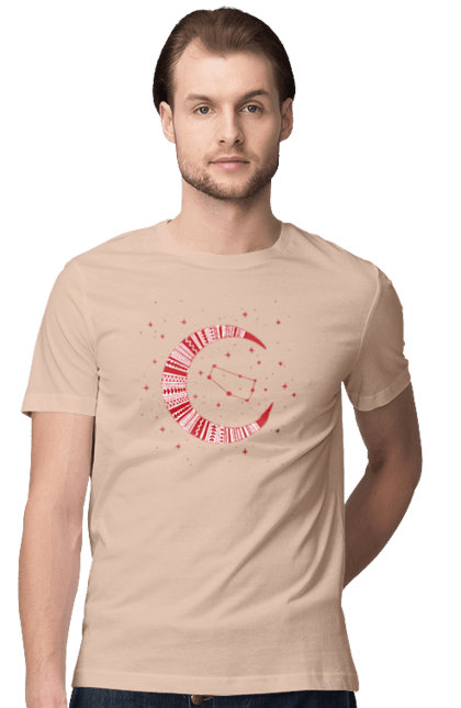 Men`s t-shirt with prints Gemini. Constellation, gemini, horoscope, sign, twins, zodiac, zodiac sign. 2070702