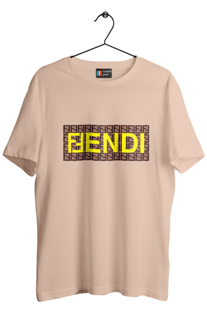 Футболка чоловіча з принтом "Fendi". Fendi, lvmh, бренд, будинок моди, італія, люкс, мода, одяг, сумка, фенді. 2070702