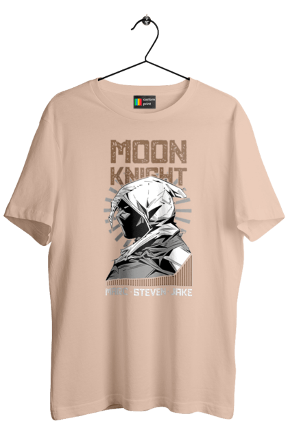 Men's t-shirt with prints Moon Knight. Marc spector, marvel, mcu, moon knight, series, steven grant, tv show. 2070702