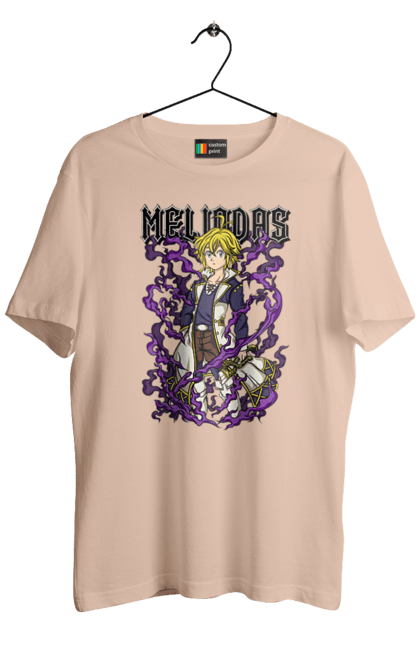 Men's t-shirt with prints Seven Deadly Sins Meliodas. Anime, dragon sin, manga, meliodas, seven deadly sins. 2070702