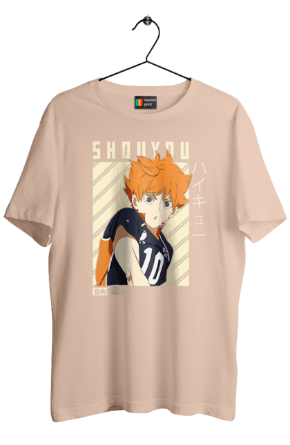 Футболка чоловіча з принтом "Волейбол!! Хіната". Anime, haikyu, hinata, manga, shoyo hinata, аніме, волейбол, манга, хіната, шьо хіната. 2070702