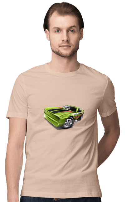 Men`s t-shirt with prints Sports car. Auto, by custom, car, machine, powerful car, sports car. 2070702