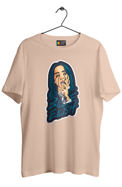 Футболка чоловіча з принтом "Billie Eilish". Активістка, біллі айліш, мизукант, права, співачка, тварини. 2070702