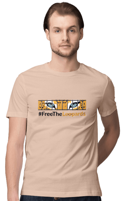 Футболка чоловіча з принтом "Свободу леопардам". Freetheleopards, дайте танки, німці, свободу леопардам, танк, шольц. 2070702