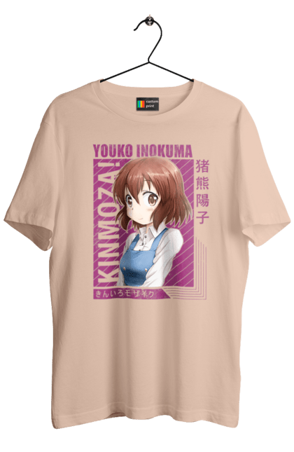 Men's t-shirt with prints Kiniro Mosaic Yoko Inokuma. Anime, gold mosaic, kiniro mosaic, kinmoza, manga, yoko, yoko inokuma. 2070702