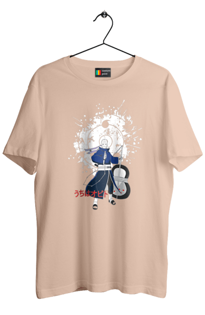 Men's t-shirt with prints Naruto Obito Uchiha. Anime, character, manga, naruto, ninja, obito, obito uchiha, tv series, uchiha. 2070702