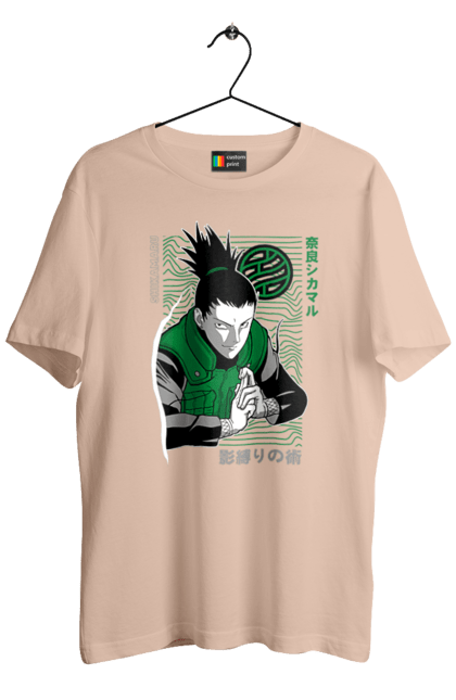 Men's t-shirt with prints Shikamaru. Anime, manga, naruto, shikamaru, shikamaru nara. 2070702