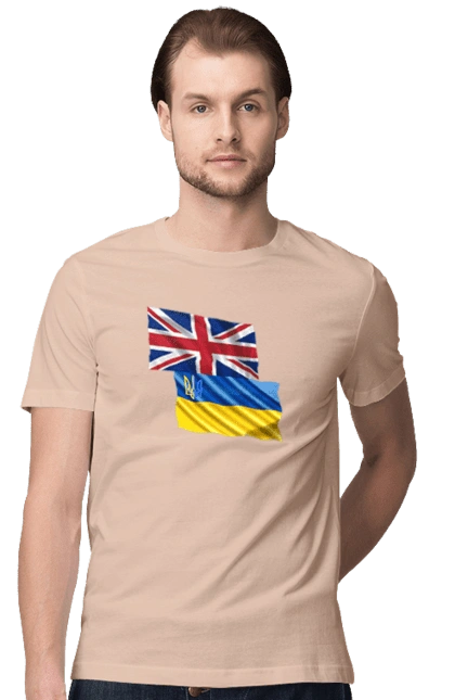 Flag United Kingdom, Flag Ukraine, Support Ukraine