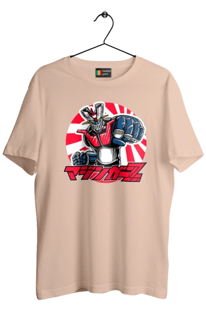Футболка мужская с принтом Mazinger Z Грендайзер. Goldorak, goldrake, grendizer, mazinger z, mecha, аниме, грендайзер, манга, меха, роботы. 2070702