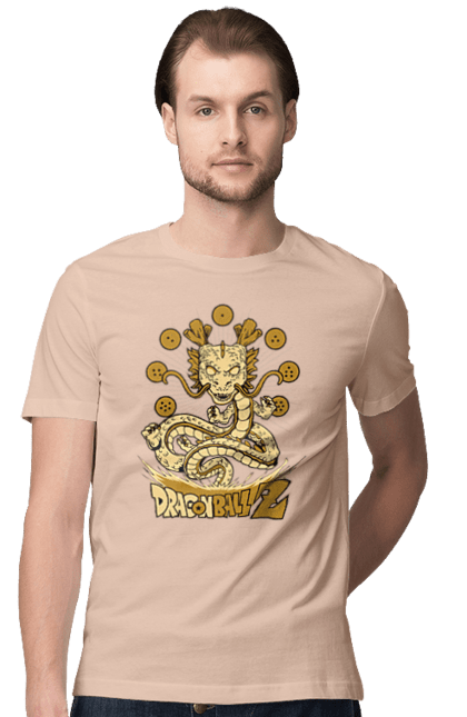 Men's t-shirt with prints Dragon Ball Shenron. Anime, dragon ball, manga, shenron, tv series. 2070702