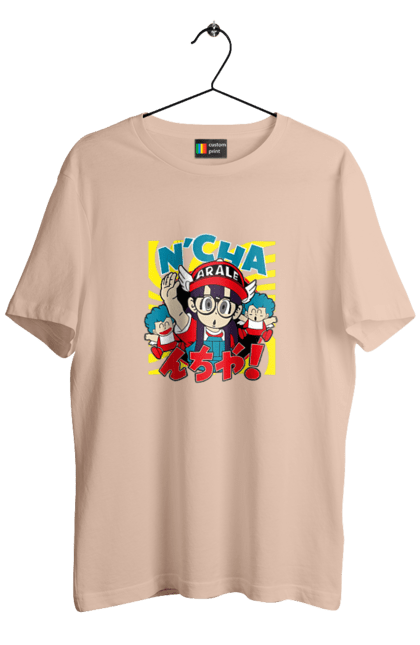 Футболка чоловіча з принтом "Dr. Slump Арале Норімакі". Anime, arale norimaki, dr. slump, manga, аніме, арале норімакі, доктор сламп, лікар сламп, манга. 2070702