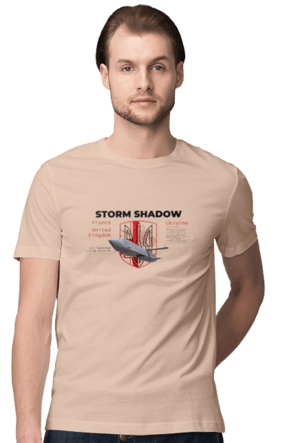 Футболка чоловіча з принтом "Storm Shadow". F16, nasams, storm shadow, zuzana, гаубиця, два герби, залужний, сюзанна. 2070702