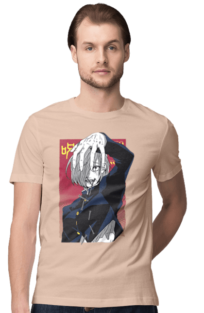 Men's t-shirt with prints Jujutsu Kaisen Nobara. Anime, dark fantasy, jujutsu kaisen, magic battle, manga, mystic, nobara, nobara kugisaki. 2070702