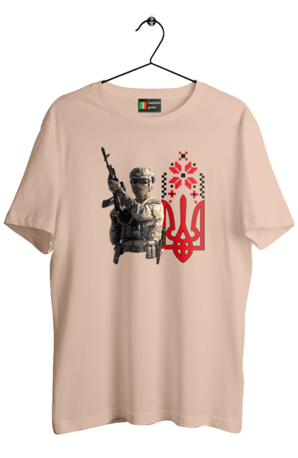 Футболка чоловіча з принтом "Гвардія наступу". F 16, himars, leopard, patriot, гвардія наступу, контрнаступ, літо 2023, літо контрнаступ, перемога. 2070702