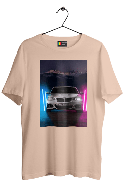 Men`s t-shirt with prints BEHA. Beauty, beha, in the car, lanterns, ptn pnh. 2070702