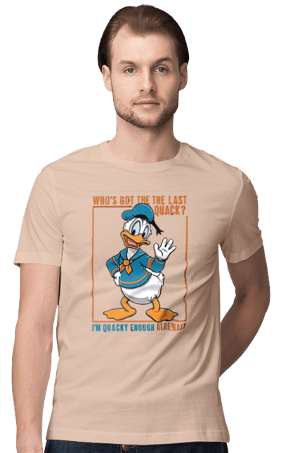 Men's t-shirt with prints Donald Duck. Animated series, cartoon, disney, donald duck. 2070702