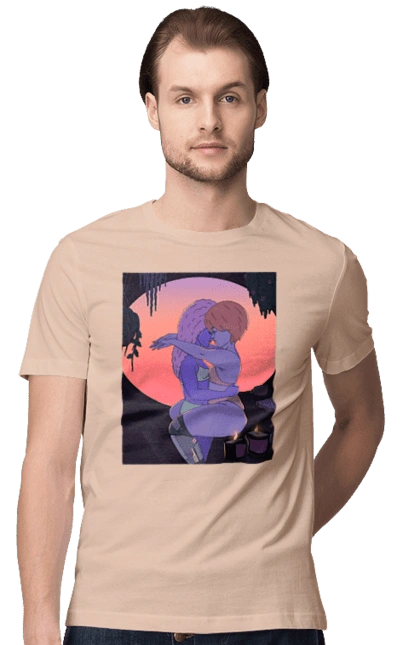 Purple Girls Hugging