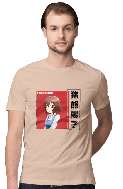 Men's t-shirt with prints Kiniro Mosaic Yoko Inokuma. Anime, gold mosaic, kiniro mosaic, kinmoza, manga, yoko, yoko inokuma. 2070702