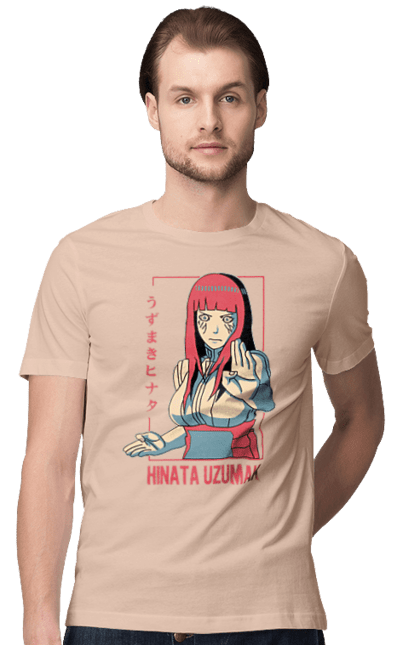 Men's t-shirt with prints Naruto Hinata Hyuga. Anime, hinata, hinata hyuga, hyuga, manga, naruto. 2070702