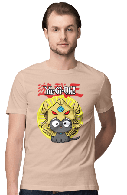 Men's t-shirt with prints Yu Gi Oh! Chococat. Brand, character, chococat, hello kitty, yu gi oh, yugio. 2070702